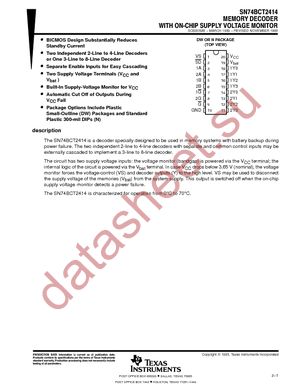 SN74BCT2414DWR datasheet  